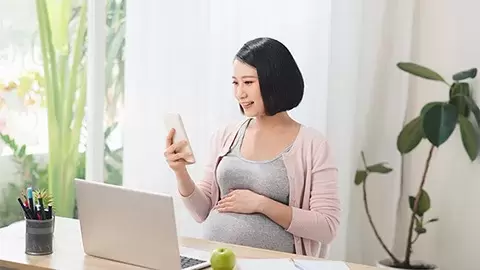 Pregnant working mom